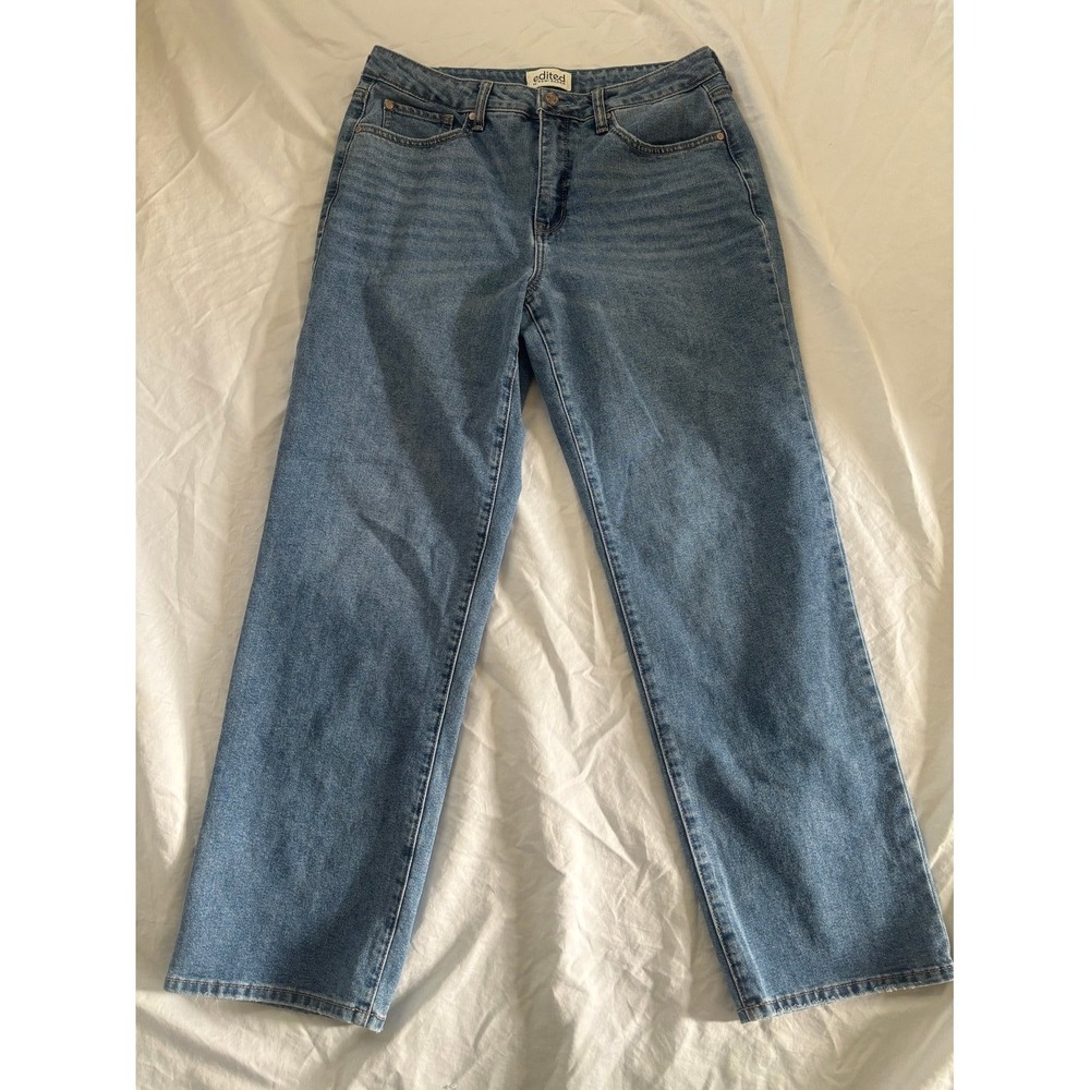 Edited By REMI BADER Women's Blue Jeans‎ Loose Straight Fit Size 10